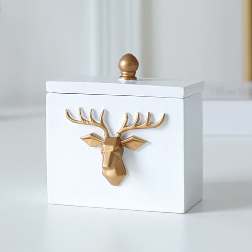 Deer Head Craft Toothpick Holder Tabel Storage Box Toothpick Dispenser Container Toothpick Dispenser