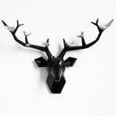 Résine 3d grande tête de cerf décor à la maison pour mur statue décoration accessoires Sculpture abstraite moderne Animal tête chambre décoration murale